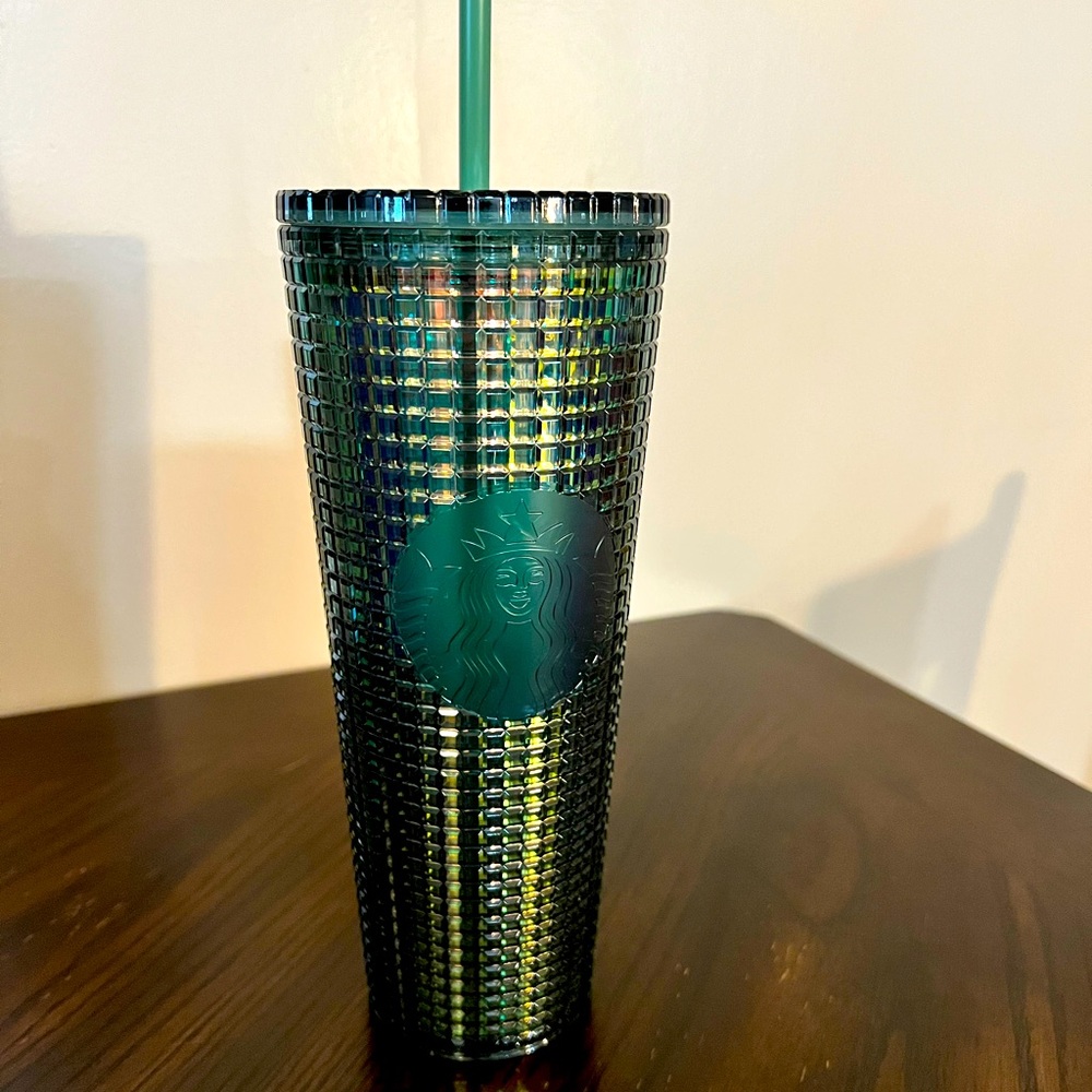Starbucks green grid fall edition 2022 tumbler
